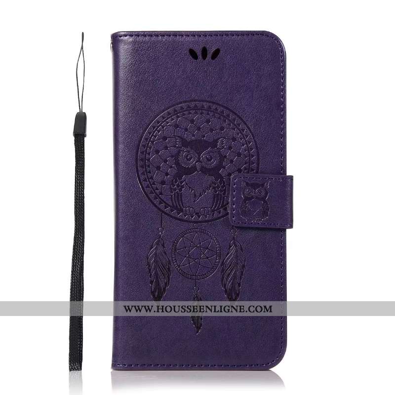 Coque Lg Q6 Tendance Cuir Téléphone Portable Simple Portefeuille Rose Fluide Doux