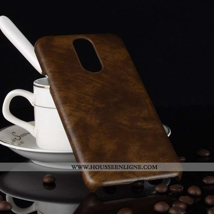Coque Lg Q7 Cuir Modèle Fleurie Incassable Étui Téléphone Portable Rouge