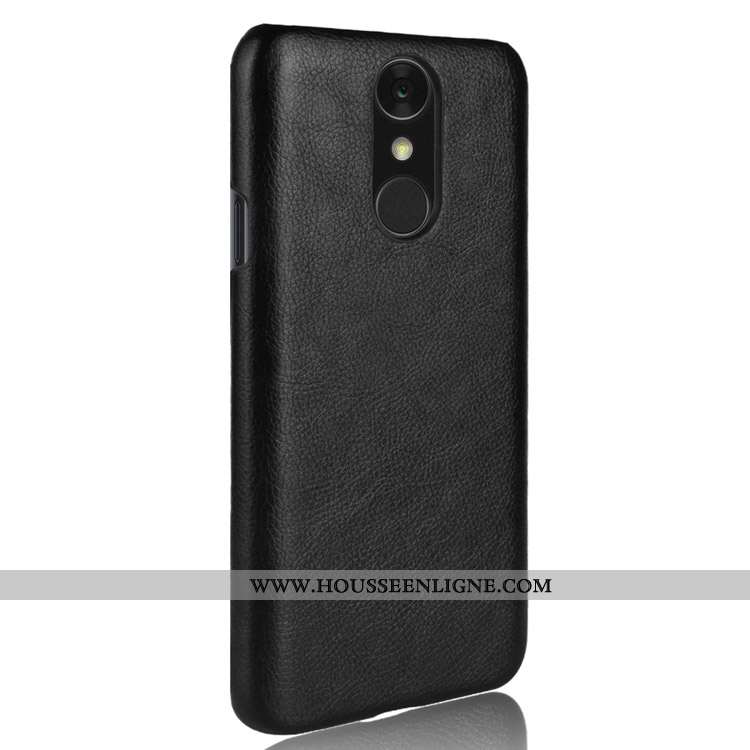 Coque Lg Q7 Cuir Modèle Fleurie Incassable Étui Téléphone Portable Rouge