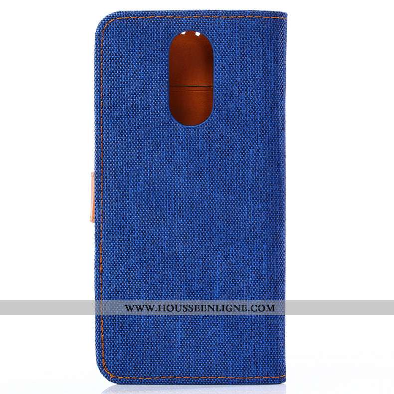Coque Lg Q7 Cuir Protection Téléphone Portable Étui Clamshell Jaune