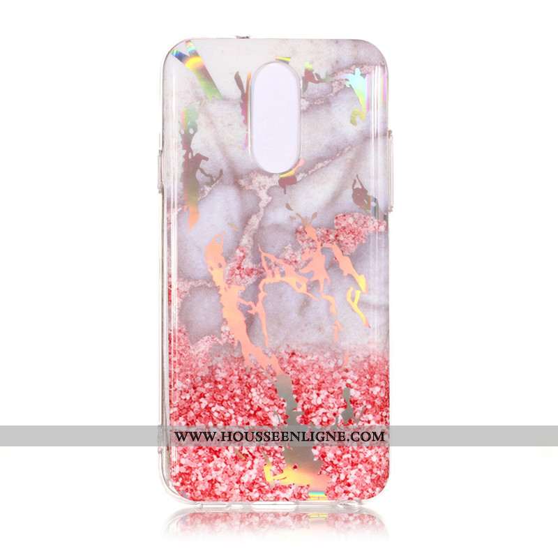 Coque Lg Q7 Protection Téléphone Portable Rose Grand Étui