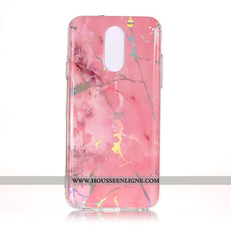 Coque Lg Q7 Protection Téléphone Portable Rose Grand Étui