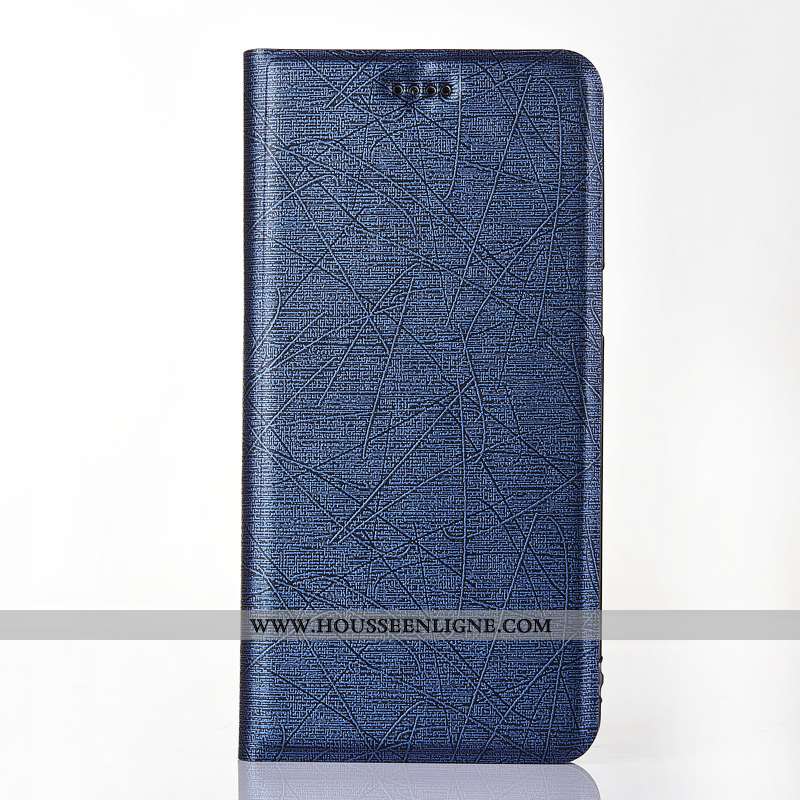 Coque Lg V30 Cuir Modèle Fleurie Noir Soie Protection Incassable Housse