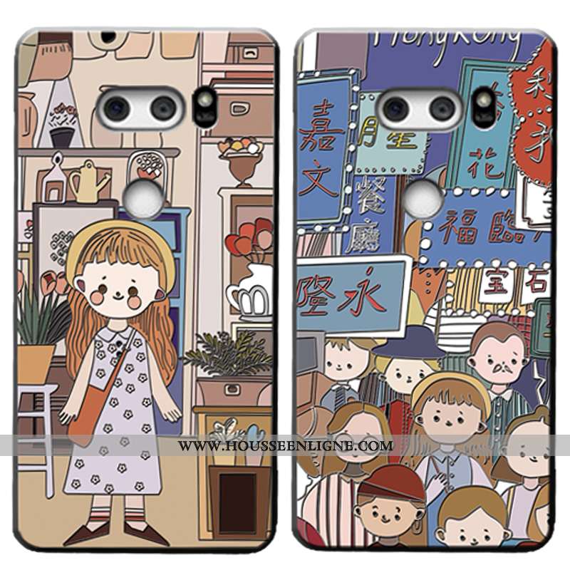 Coque Lg V30 Personnalité Dessin Animé Téléphone Portable Personnalisé Fluide Doux Charmant Étui Ble