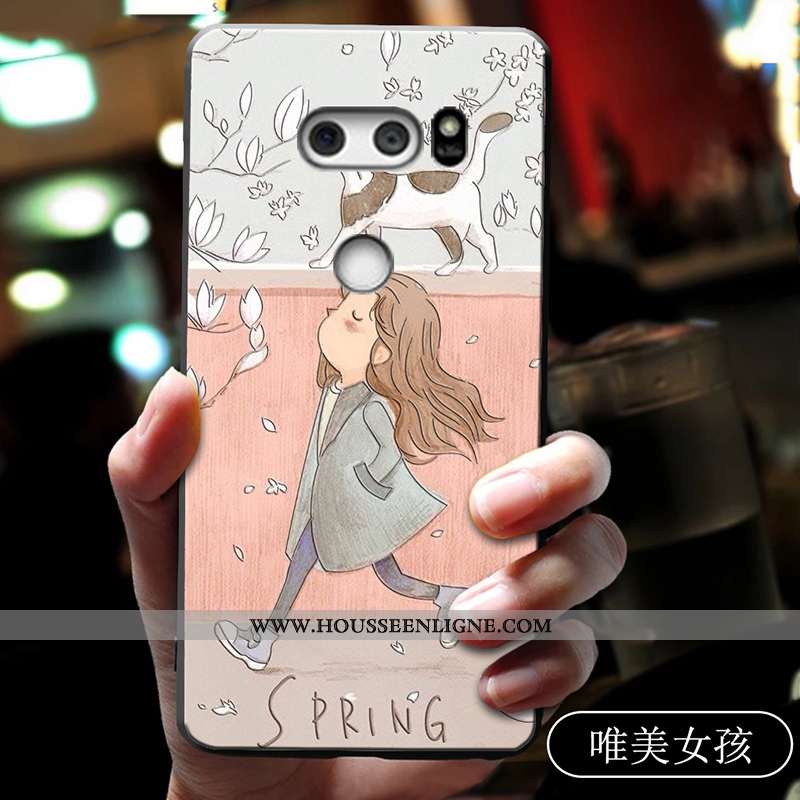 Coque Lg V30 Personnalité Dessin Animé Téléphone Portable Personnalisé Fluide Doux Charmant Étui Ble