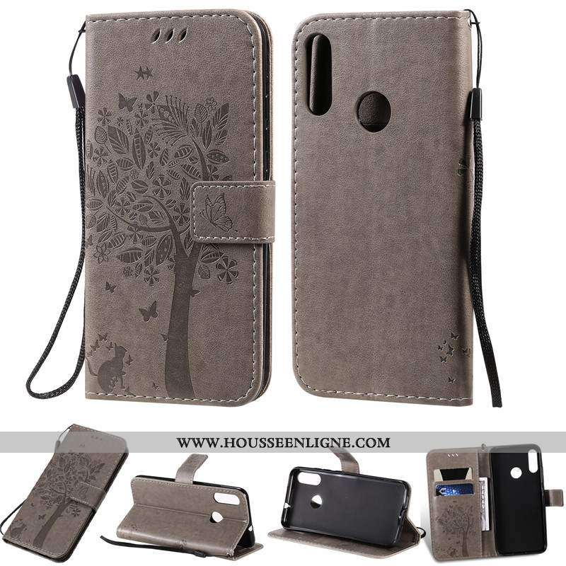 Coque Moto E6 Plus Cuir Protection Rose Étui Incassable Téléphone Portable