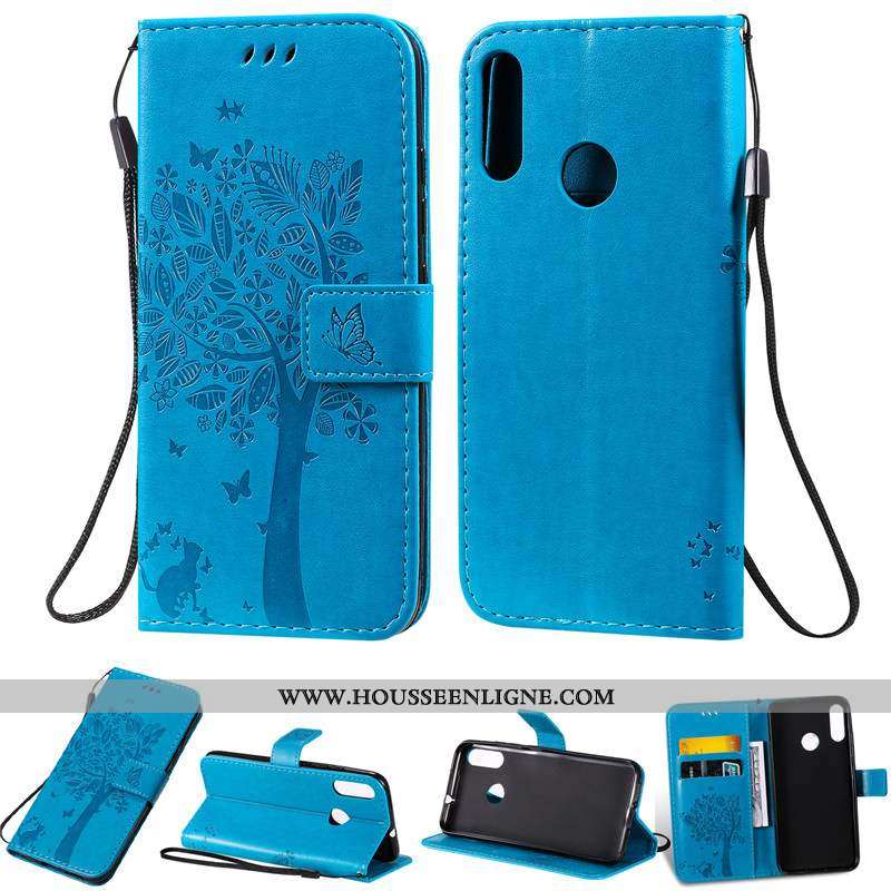 Coque Moto E6 Plus Cuir Protection Rose Étui Incassable Téléphone Portable