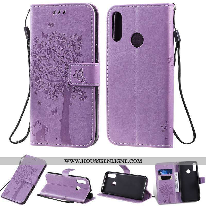 Coque Moto E6 Plus Cuir Protection Rose Étui Incassable Téléphone Portable