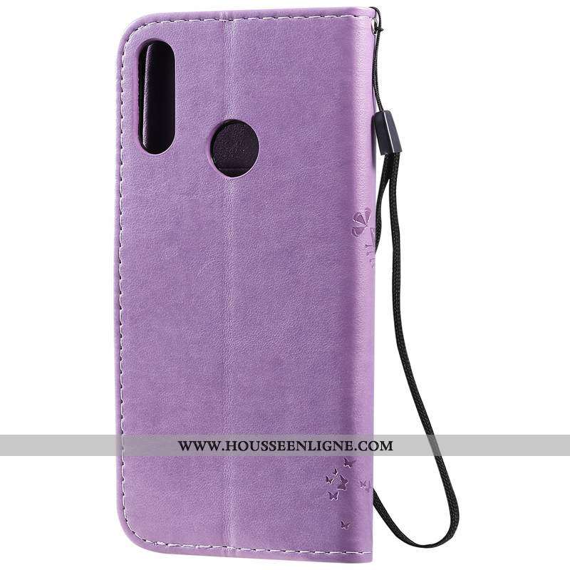 Coque Moto E6 Plus Cuir Protection Rose Étui Incassable Téléphone Portable