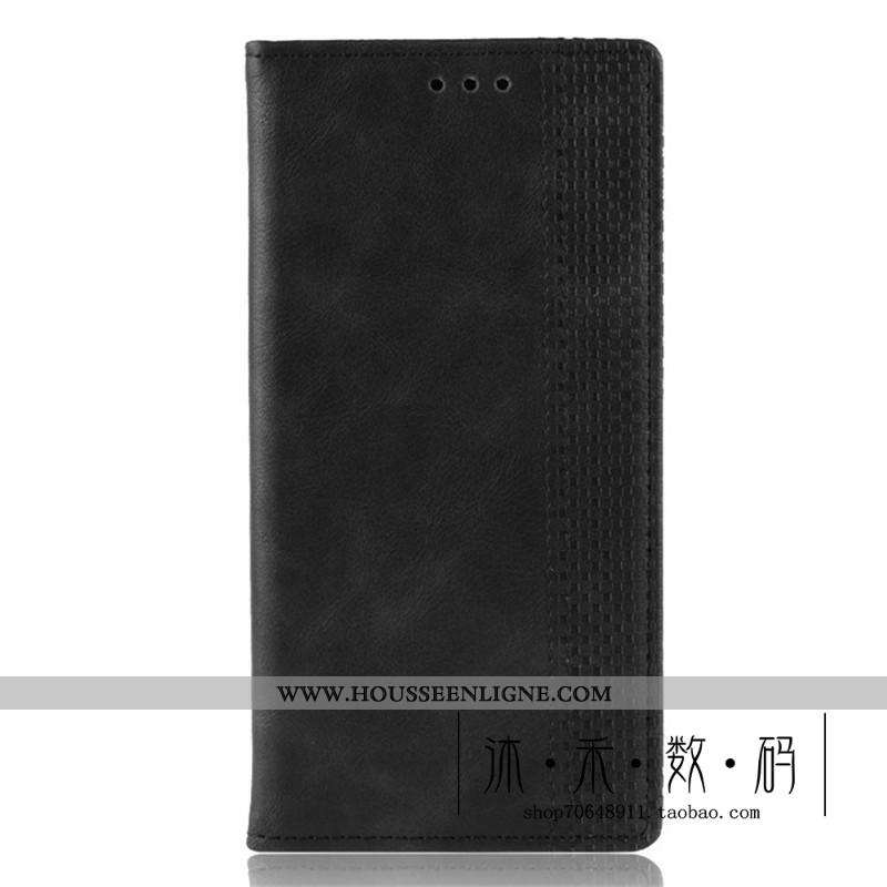 Coque Moto G Pro Cuir Protection Noir Boucle Magnétique Étui Téléphone Portable