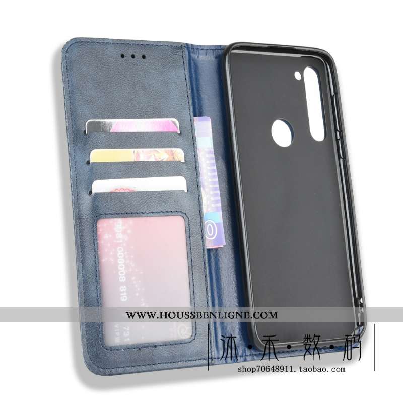 Coque Moto G Pro Cuir Protection Noir Boucle Magnétique Étui Téléphone Portable