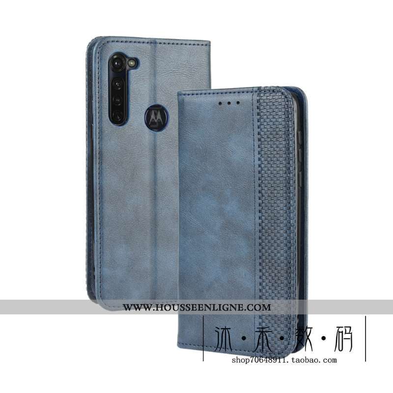 Coque Moto G Pro Cuir Protection Noir Boucle Magnétique Étui Téléphone Portable