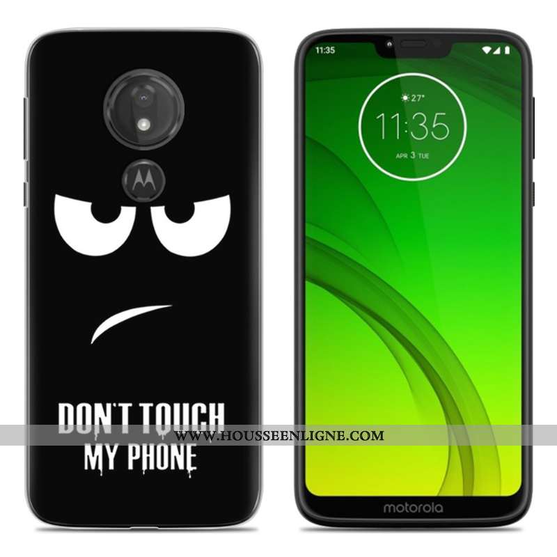 Coque Moto G7 Play Fluide Doux Protection Téléphone Portable Peinture Vert Étui Verte