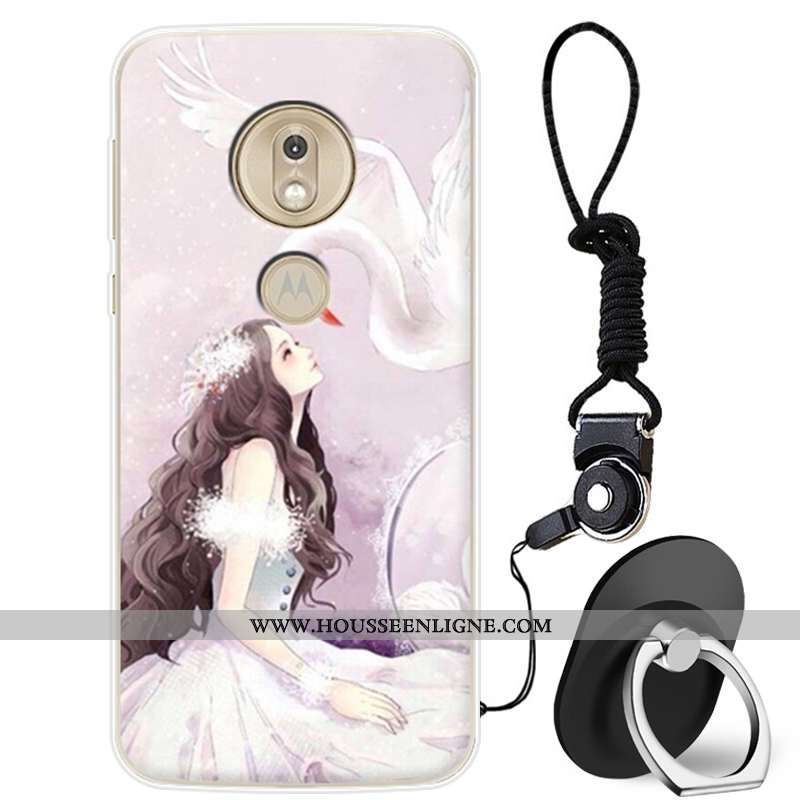 Coque Moto G7 Play Protection Charmant Téléphone Portable Incassable Tout Compris Silicone Rose