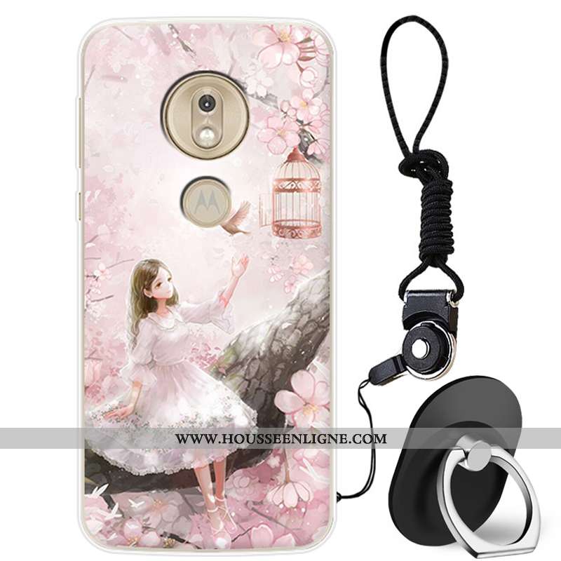 Coque Moto G7 Play Protection Charmant Téléphone Portable Incassable Tout Compris Silicone Rose