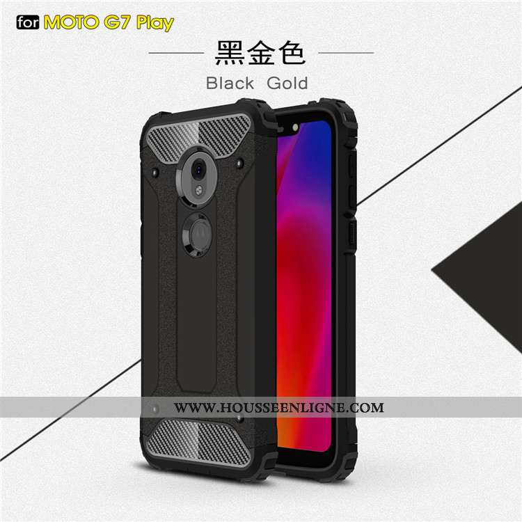 Coque Moto G7 Play Protection Incassable Rouge Étui Tout Compris Téléphone Portable