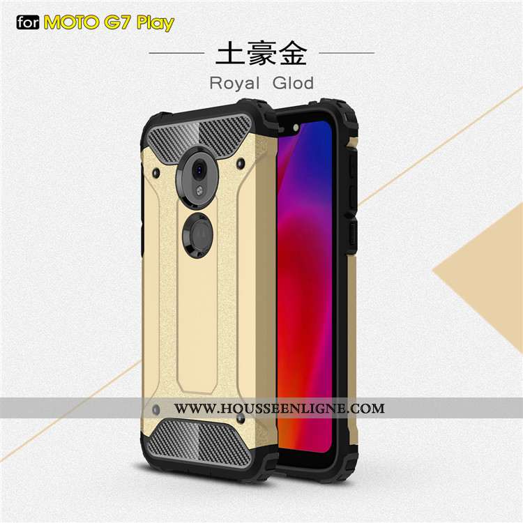 Coque Moto G7 Play Protection Incassable Rouge Étui Tout Compris Téléphone Portable