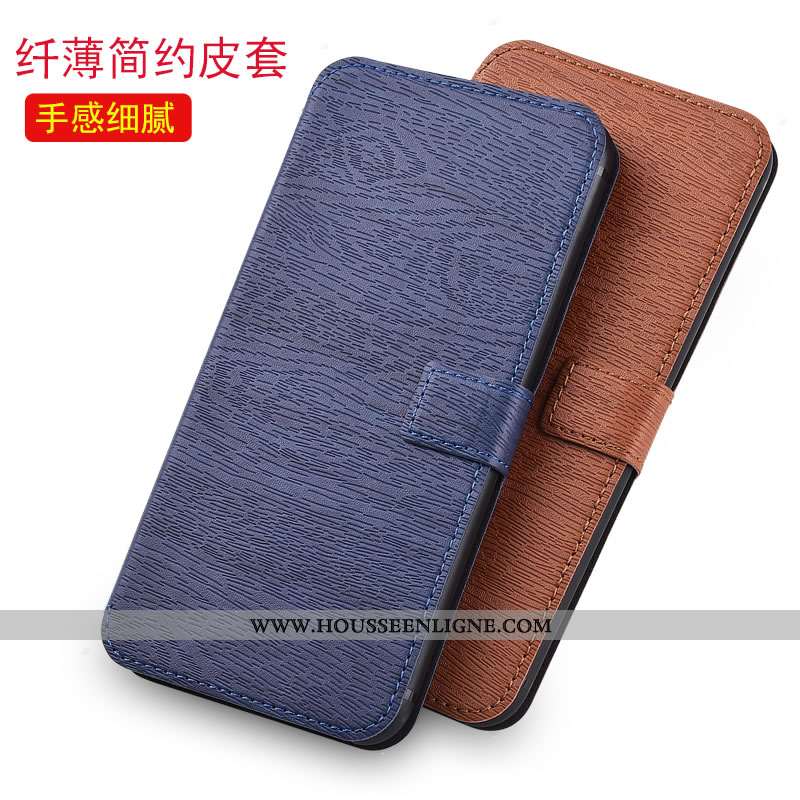 Coque Moto G7 Plus Cuir Protection Noir Tout Compris Téléphone Portable Étui