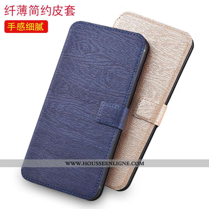 Coque Moto G7 Plus Cuir Protection Noir Tout Compris Téléphone Portable Étui