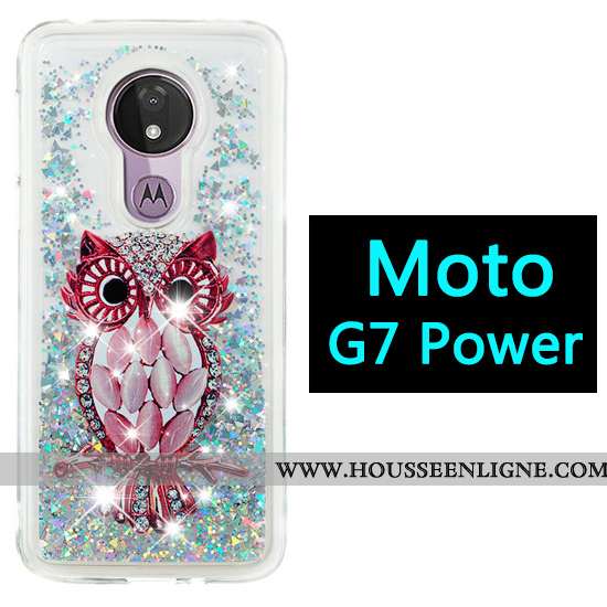 Coque Moto G7 Power Dessin Animé Violet Téléphone Portable Ballon Étui Incassable