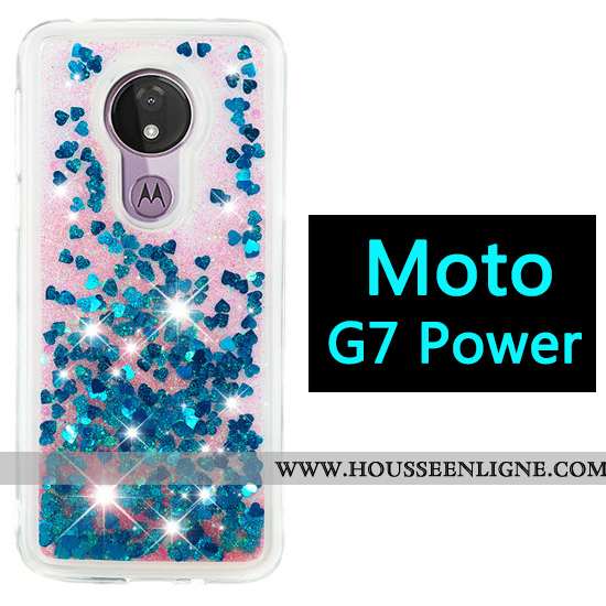 Coque Moto G7 Power Dessin Animé Violet Téléphone Portable Ballon Étui Incassable