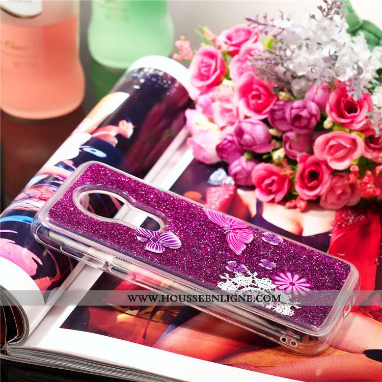 Coque Moto G7 Power Dessin Animé Violet Téléphone Portable Ballon Étui Incassable