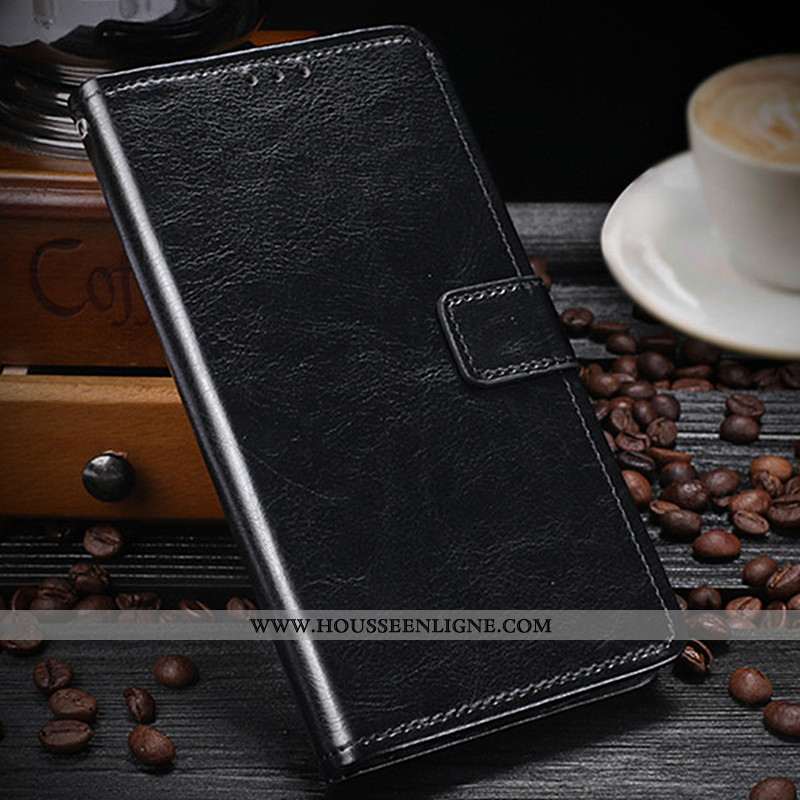 Coque Moto G7 Power Portefeuille Cuir Tout Compris Housse Étui Protection Marron
