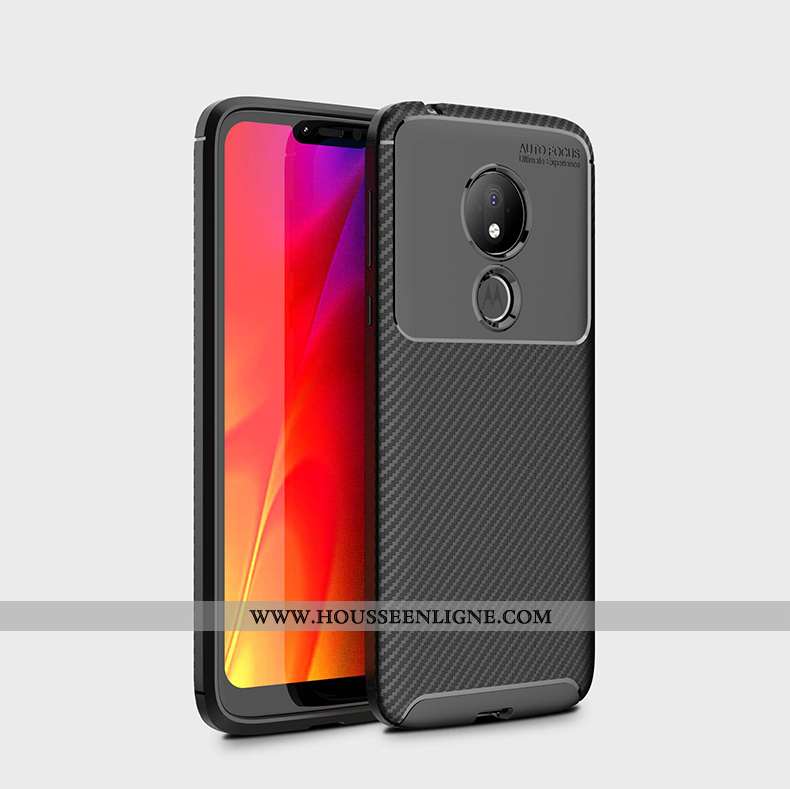 Coque Moto G7 Power Protection Légère Fibre Tout Compris Étui Business Noir