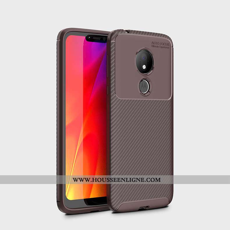 Coque Moto G7 Power Protection Légère Fibre Tout Compris Étui Business Noir