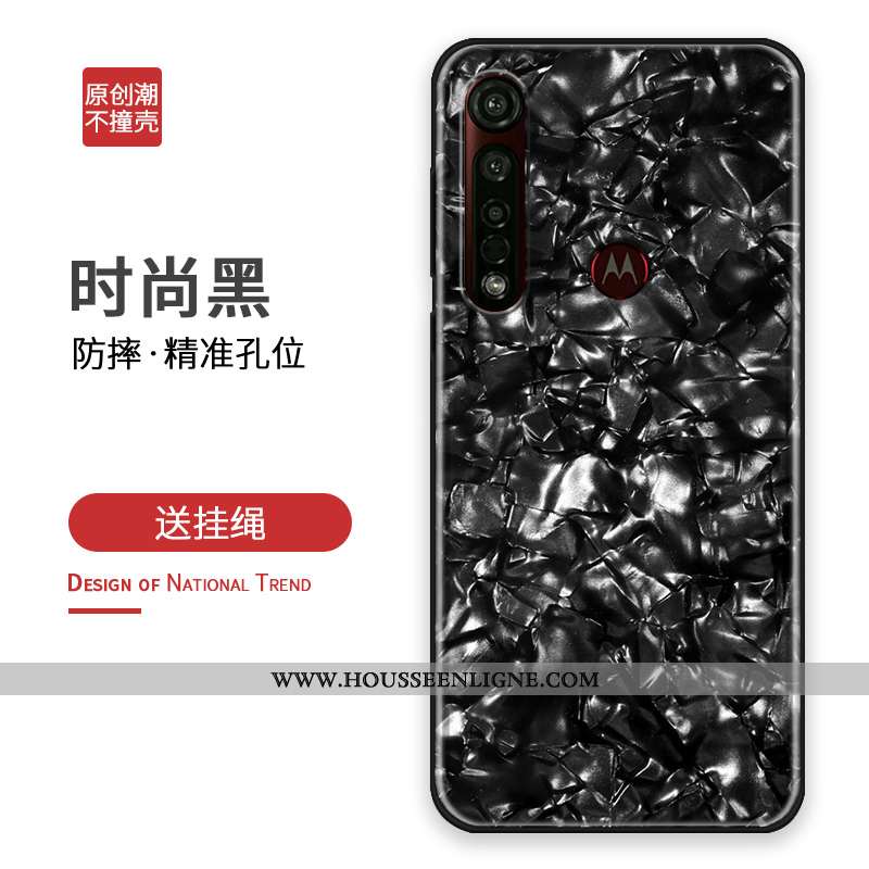 Coque Moto G8 Plus Tendance Silicone Tout Compris Étui Argent Personnalisé