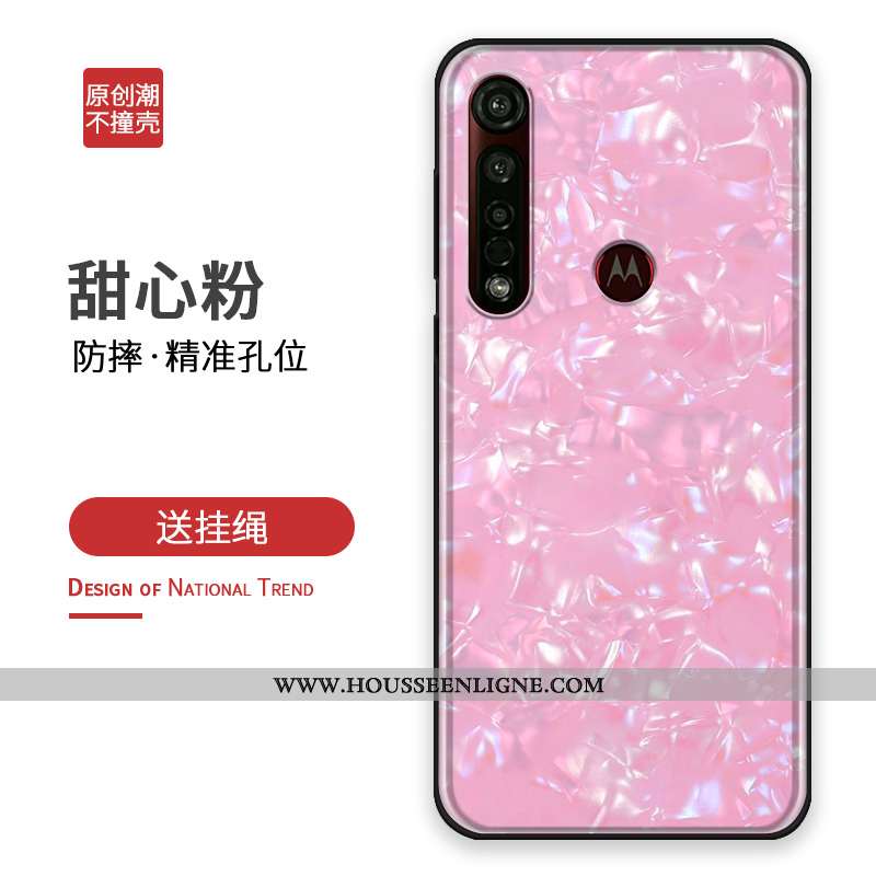 Coque Moto G8 Plus Tendance Silicone Tout Compris Étui Argent Personnalisé