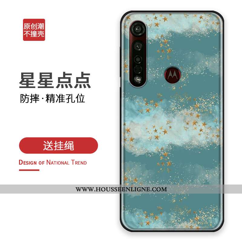 Coque Moto G8 Plus Tendance Silicone Tout Compris Étui Argent Personnalisé