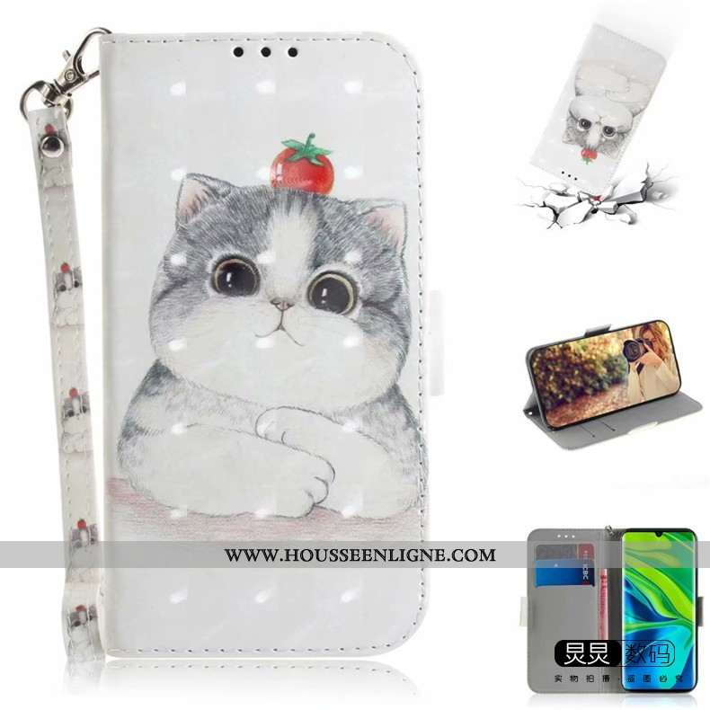 Coque Moto G8 Power Lite Charmant Cuir Téléphone Portable Dessin Animé Étui Vert Verte