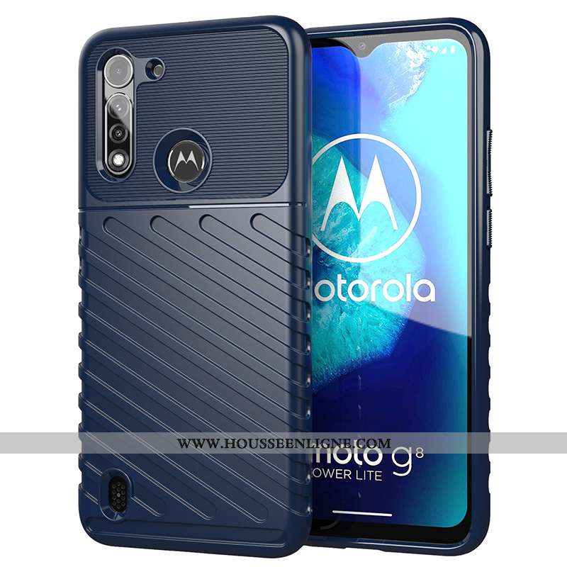 Coque Moto G8 Power Lite Protection Noir Étui Téléphone Portable Incassable