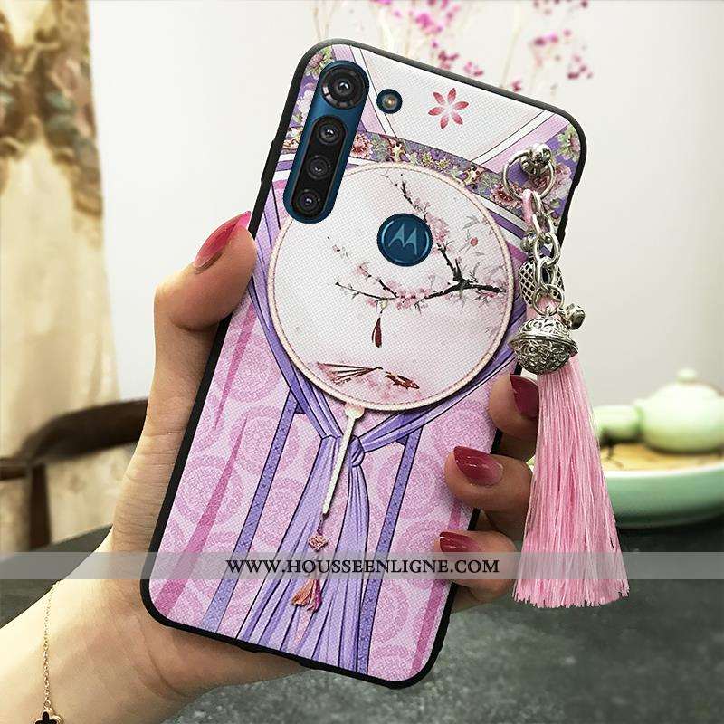 Coque Moto G8 Power Ornements Suspendus Vintage Protection Étui Téléphone Portable Palais Support Ro