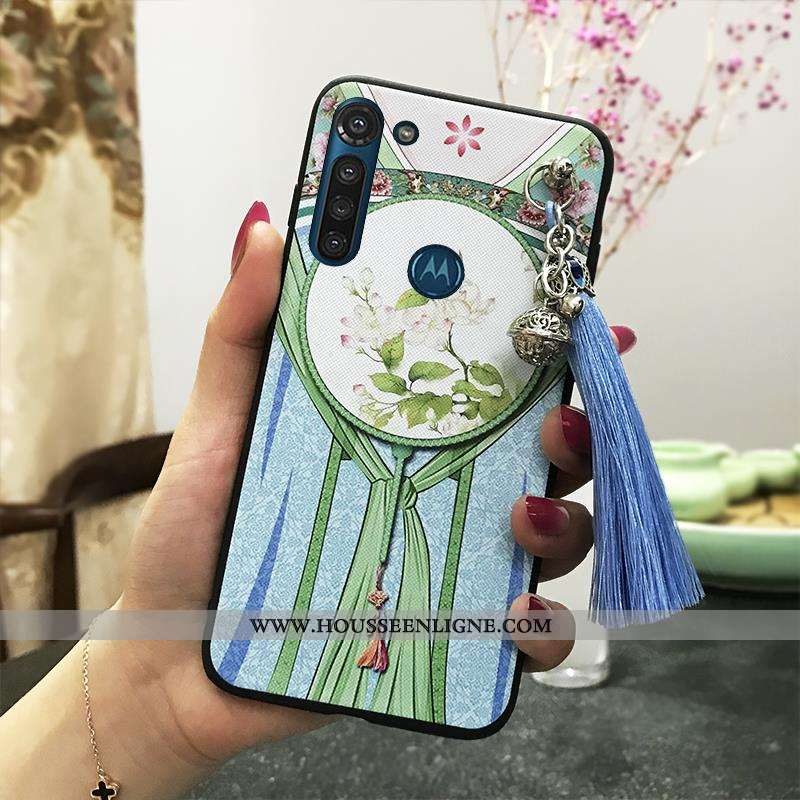 Coque Moto G8 Power Ornements Suspendus Vintage Protection Étui Téléphone Portable Palais Support Ro