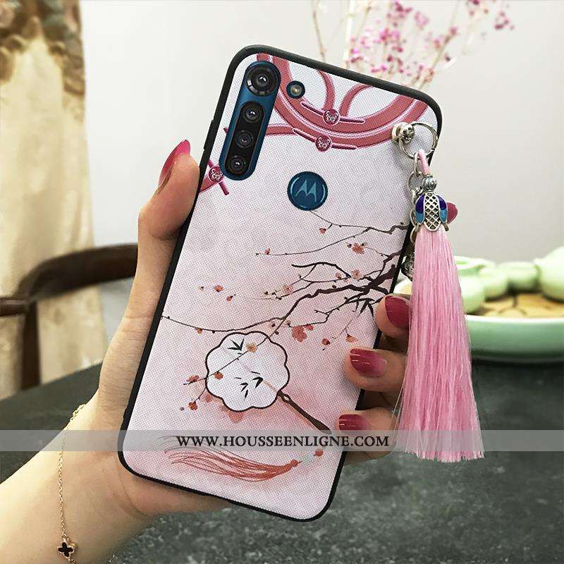 Coque Moto G8 Power Ornements Suspendus Vintage Protection Étui Téléphone Portable Palais Support Ro