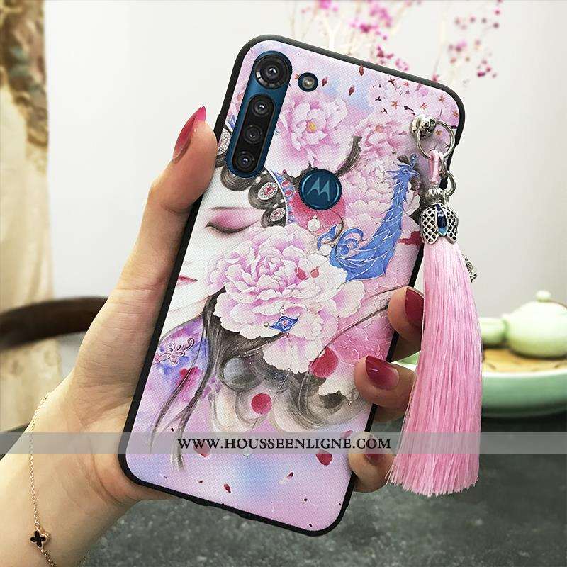 Coque Moto G8 Power Ornements Suspendus Vintage Protection Étui Téléphone Portable Palais Support Ro