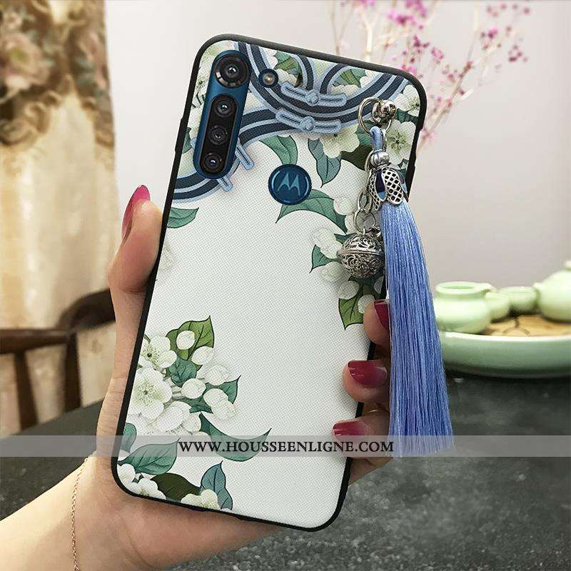 Coque Moto G8 Power Ornements Suspendus Vintage Protection Étui Téléphone Portable Palais Support Ro