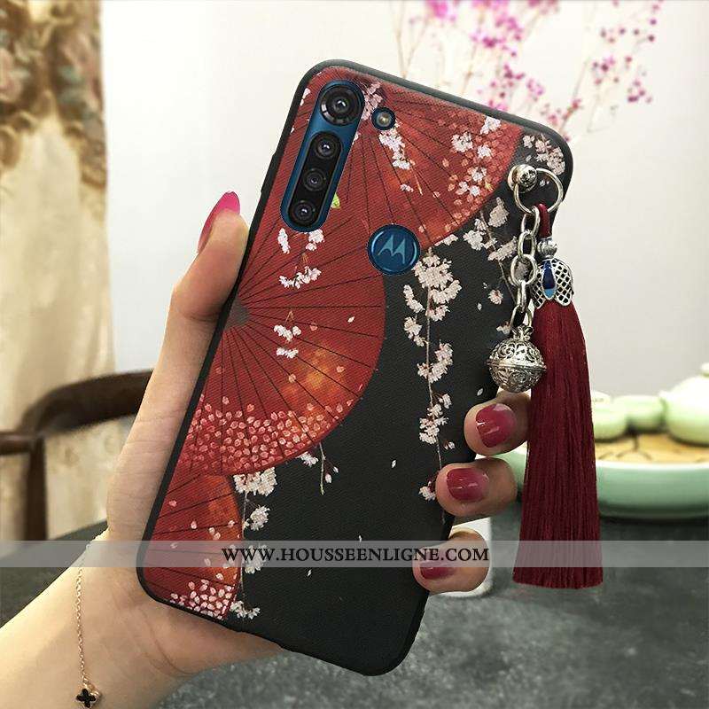 Coque Moto G8 Power Ornements Suspendus Vintage Protection Étui Téléphone Portable Palais Support Ro