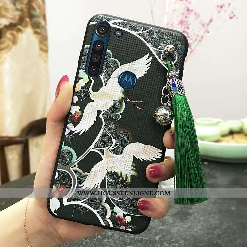 Coque Moto G8 Power Ornements Suspendus Vintage Protection Étui Téléphone Portable Palais Support Ro