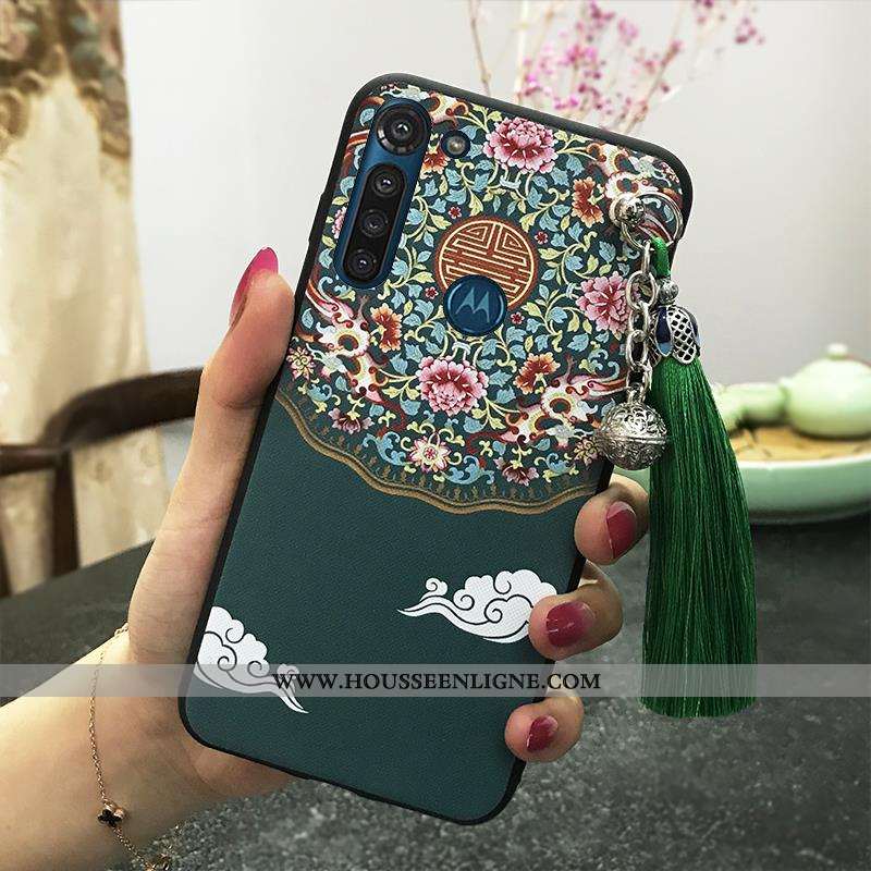 Coque Moto G8 Power Ornements Suspendus Vintage Protection Étui Téléphone Portable Palais Support Ro