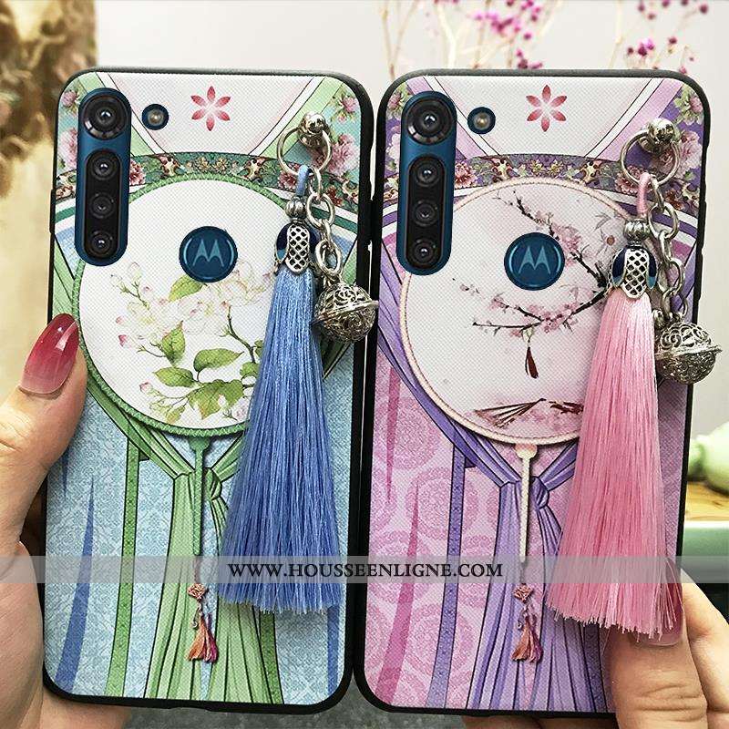 Coque Moto G8 Power Ornements Suspendus Vintage Protection Étui Téléphone Portable Palais Support Ro