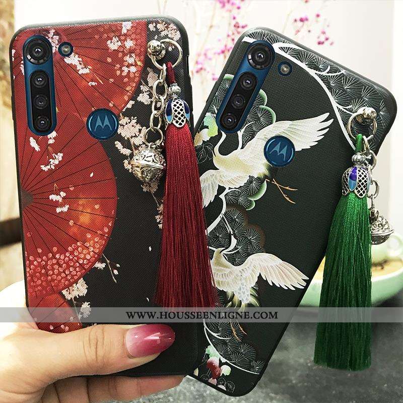 Coque Moto G8 Power Ornements Suspendus Vintage Protection Étui Téléphone Portable Palais Support Ro
