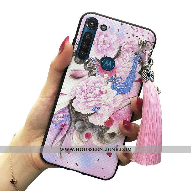 Coque Moto G8 Power Ornements Suspendus Vintage Protection Étui Téléphone Portable Palais Support Ro