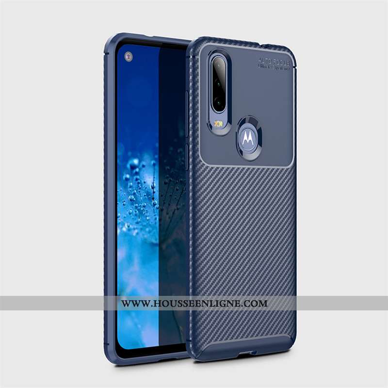 Coque Motorola One Action Délavé En Daim Modèle Fleurie Fluide Doux Étui Business Protection Marron