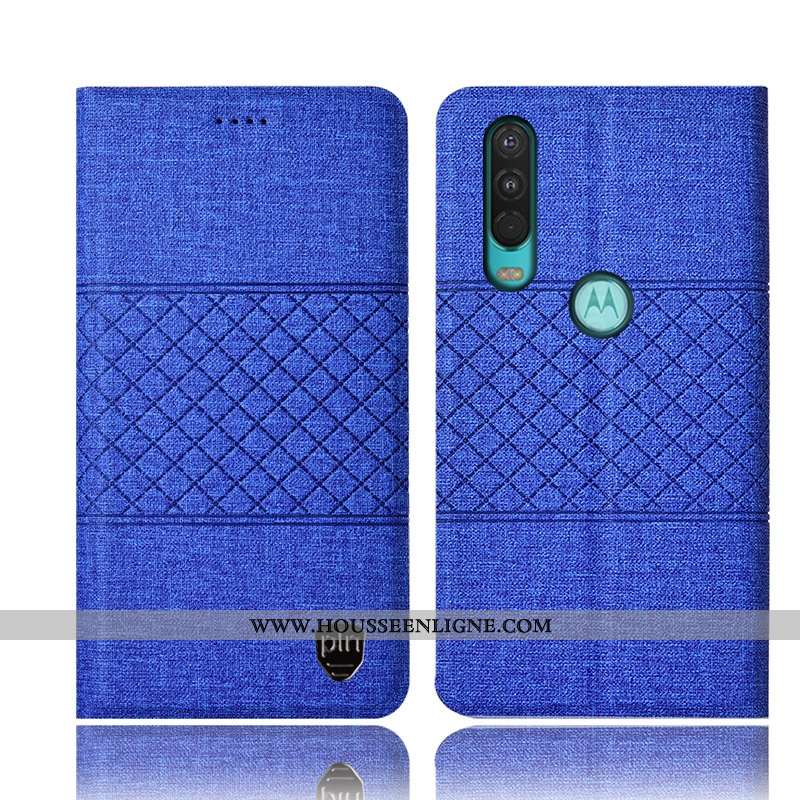 Coque Motorola One Action Protection Cuir Housse Tout Compris Téléphone Portable Noir