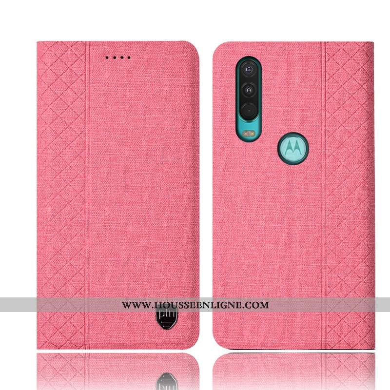 Coque Motorola One Action Protection Cuir Noir Incassable Téléphone Portable Tout Compris