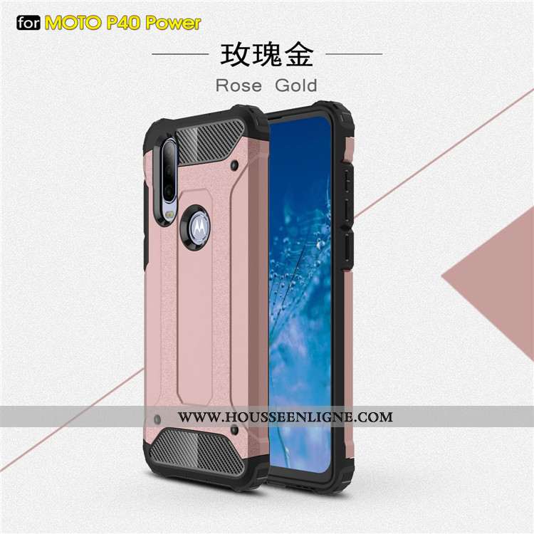 Coque Motorola One Action Tendance Protection Rouge Tout Compris Étui Téléphone Portable
