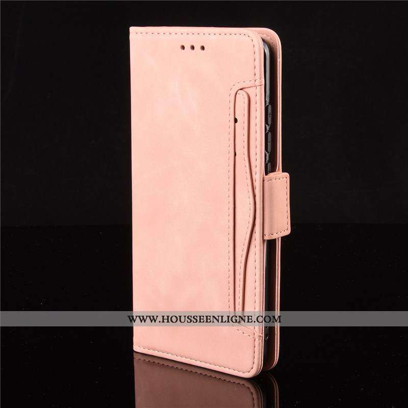 Coque Motorola One Hyper Protection Cuir Étui Clamshell Téléphone Portable Noir